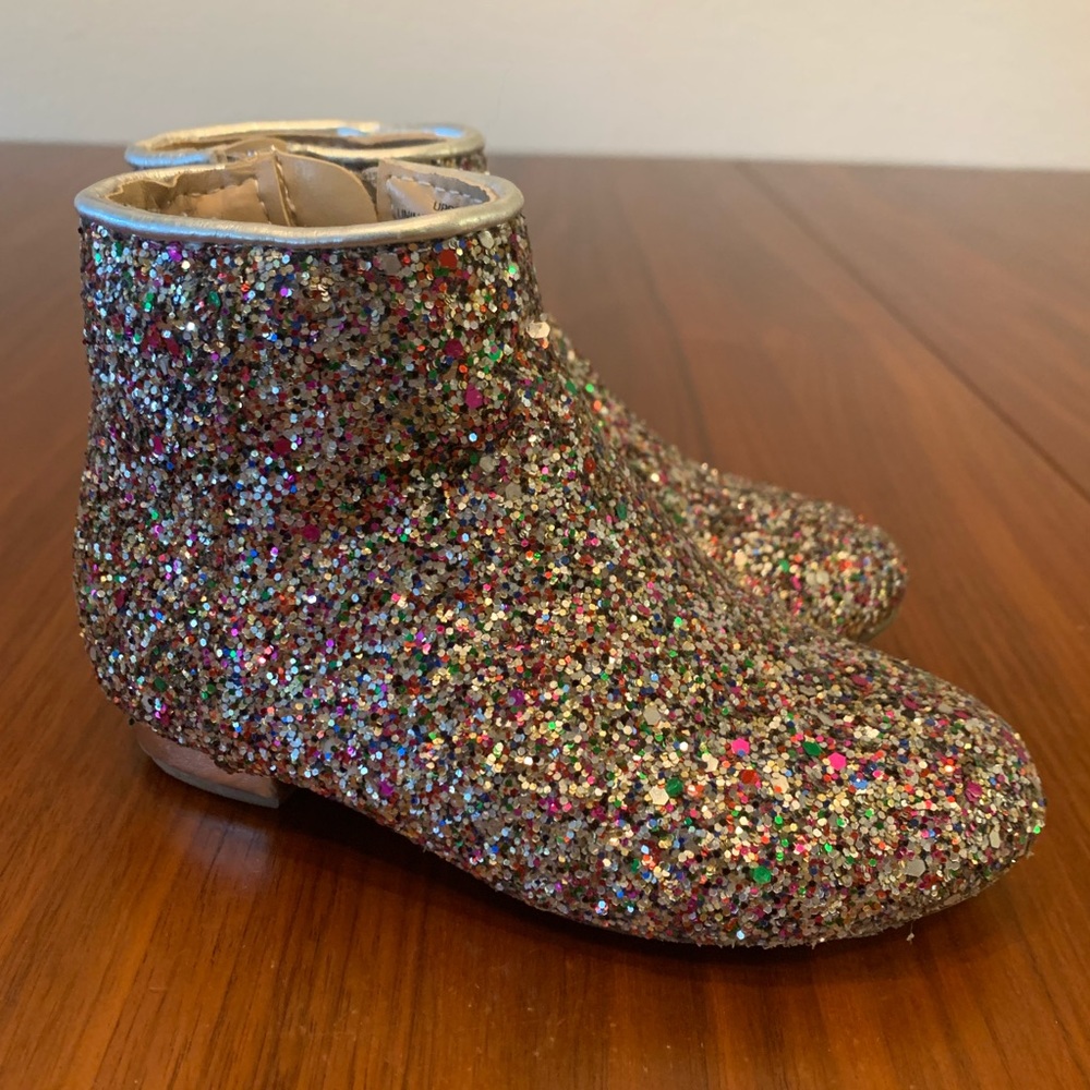 Crewcuts (by J.Crew) Glitter Zip Up Bootie